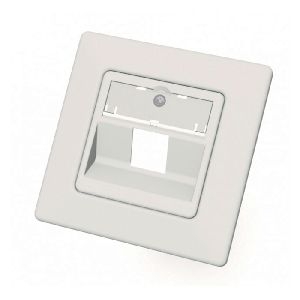 EasyLan CKVDUSL1R EasyLan Modulaufnahme SL, 45°-Abgang, Unterputz, 1-fach, weiß ähnlich RAL 9010, 5 Stück