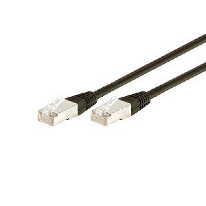 Dexlan 850022 Dexlan Patchkabel Cat. 6A, F/UTP, schwarz, 20,0 m