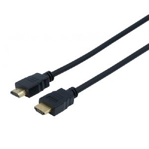 Exertis Connect 127980 HDMI 2.0 High Speed Kabel, 4K, HDMI St. A / HDMI St. A, GRS, schwarz, 1,0 m