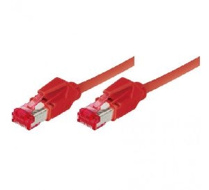 Tecline 73607R Patchkabel S/FTP, PiMF, CAT.6A EIA/TIA, Class EA, rot, 7,5 m