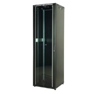 Ekivalan BEEA42U6080BL122 Ekivalan 19" Netzwerkschrank Eco, BEEA Serie, 42 HE, 600 x 800 mm, schwarz