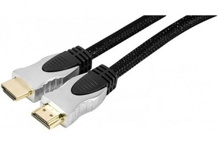 Exertis Connect 127911 Premium HDMI High Speed Kabel mit Geflechtmantel, 4K, HDMI St. A/ HDMI St. A, 3,0 m