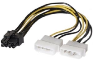 Exertis Connect 146693 Stromadapter für PCI Express-Karte 2x Molex auf 8pin