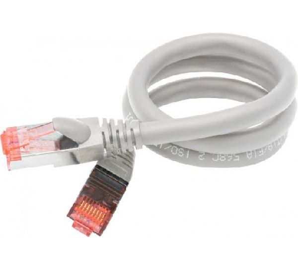 Exertis Connect 859463 Patchkabel Cat. 6A, U/FTP, hochflexibel, grau, 3,0 m