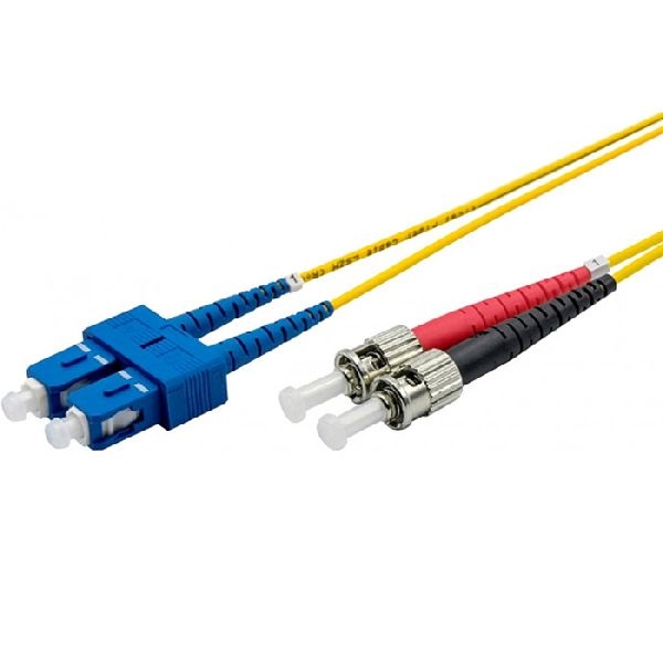 Ekivalan COZ008DCST2SJ0200A Ekivalan LWL Duplex Patchkabel OS2, 9/125 µm, SC/ST, gelb, 20,0 m