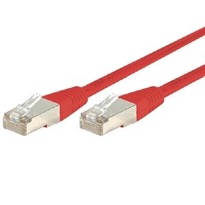 Dexlan 858308 Dexlan Patchkabel Cat. 6A, S/FTP (PiMF), rot, 10,0 m