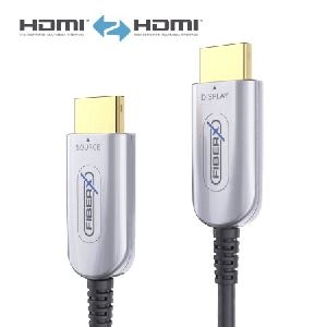 PureLink FX-I350-025 PureLink FiberX Serie HDMI 4K Glasfaser Extender Kabel, vergoldet, HDMI St. A/St. A, schwarz, 25 m