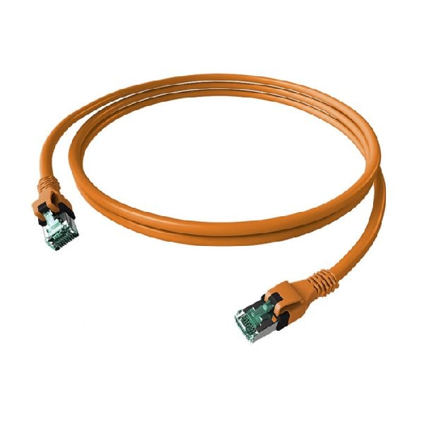 EasyLan CPP1OOAOAO0010 EasyLan DualBoot PushPull Patchkabel Cat.6A (ISO/IEC), S/FTP, orange, 1,0 m