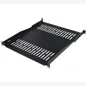 Silence Rack 90ITB19FBX550S Silence Rack 19" Fachboden für Netzwerkschränke, Festeinbau, Tiefe 550 mm, 80 kg, schwarz RAL 9005