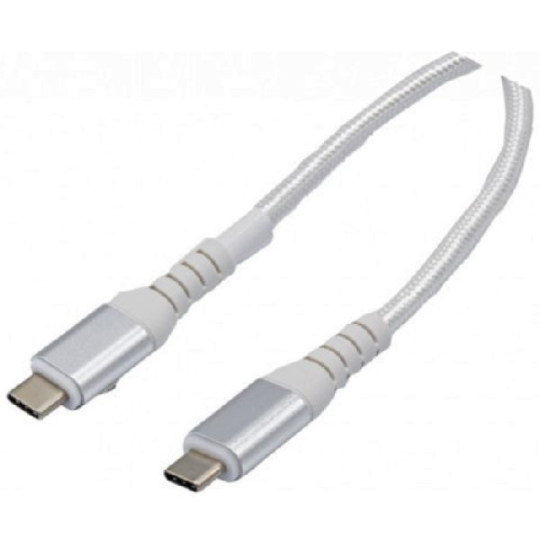 Exertis Connect 532558 Exertis Connect USB 3.2 Gen. 2 Kabel, bis 100 Watt, USB St. C / USB St. C, GRS, weiß, 1,0 m