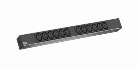 Bachmann 333830 Bachmann 19" IT PDU Basic Steckdosenleiste ALU, 12-fach C13, wiederanschließbar