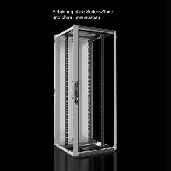 Rittal 7993618 Rittal 19" Netzwerkschrank PRO LINE, 42 HE, 800 x 800 mm, Sichttür vorn, Stahlblechtür hinten, lichtgrau RAL 7035