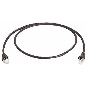 Telegärtner 100008033 Telegärtner Patchkabel Cat. 6A ISO/IEC, S/FTP (PiMF), halogenfrei, schwarz, 0,25 m