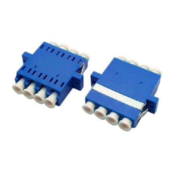 Tecline 20500045 Tecline LWL Kupplung, LC/LC Quad, OS2, blau