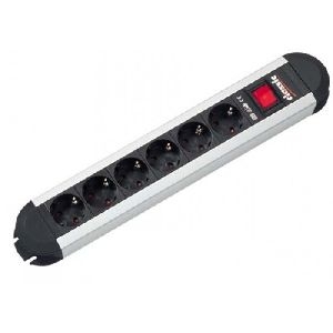 Bachmann 330071 Bachmann Steckdosenleiste "Primo", 6-fach, mit Schalter, Anschlussleitung 1,75 m
