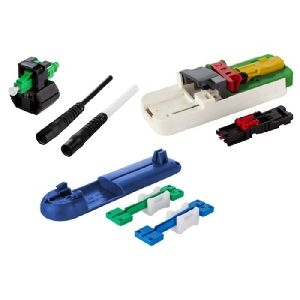 MetzConnect 1509QKJA010C-E Metz Connect Feldkonfektionierbarer Stecker OpDAT FAST™ Hybrid Steckerbausatz LC/APC 8°, Singlemode, 100 Stück, für Adern Ø