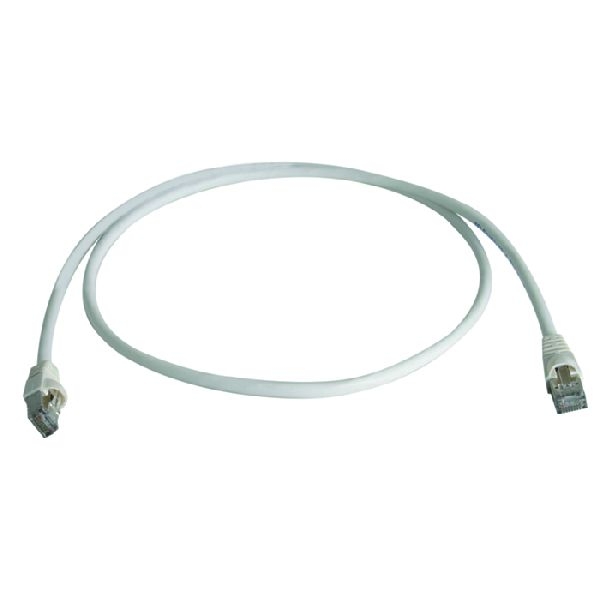 Telegärtner L00004A0071 Telegärtner Patchkabel Cat. 6A ISO/IEC, S/FTP (PiMF), halogenfrei, weiß, 7,5 m