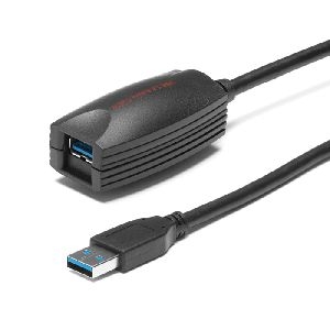 Tesca CORUSB3AAM-15MF Tesca Aktives USB 3.0 Verlängerungskabel, USB St. A/ USB Bu. A , schwarz, 15,0 m