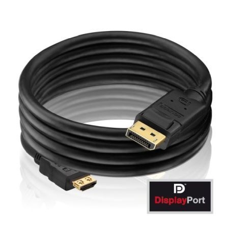 PureLink PI5100-150 PureLink PureInstall High Speed Displayport 1.2 zu HDMI 1.4 Adapterkabel, 2K, DisplayPort St./ HDMI St. A, 15,0 m