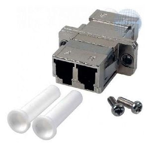 Tecline 996750 LWL Kupplung LC/LC, Duplex, Singlemode, Metall-Gehäuse mit Keramik-Ferrule