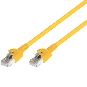 Dätwyler 653628 Dätwyler Patchkabel S/FTP, PiMF, Cat.6A, gelb, 15,0 m