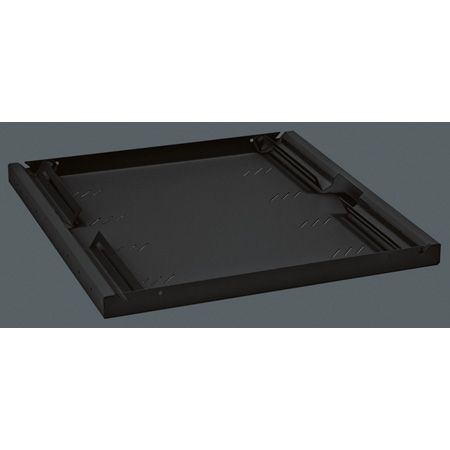 Triton RAB-UP-650-A4 Triton 19" Fachboden für Netzwerkschränke, Festeinbau, Tiefe 650 mm, 80 kg, schwarz RAL 9005