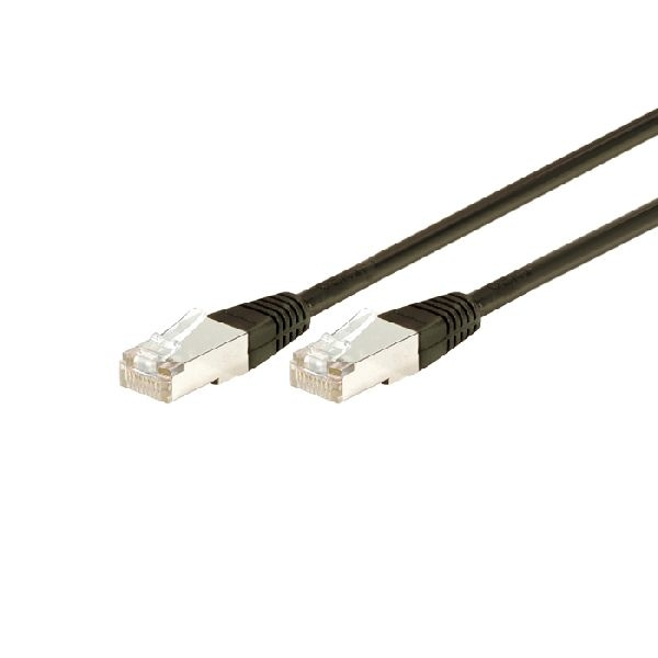 Dexlan 850015 Dexlan Patchkabel Cat. 6A, F/UTP, schwarz, 1,5 m