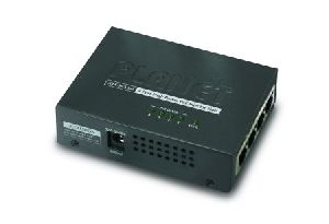 Planet HPOE-460 Planet PoE Injektor Gigabit HPOE-460, 4 Port, max. 120 Watt Mid-Span