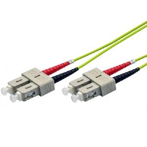 Ekivalan COZOM5DCDC2SL0300A Ekivalan LWL Duplex Patchkabel OM5, 50/125 µm, SC/SC, limettengrün, 30,0 m