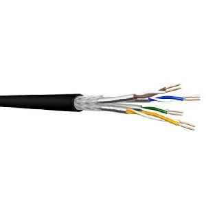 Draka 60041064 Draka UC LR22 Cat. 7 10Gbit S/FTP, PiMF, schwarzes PE für Aussenverlegung, 500 m Einwegtrommel