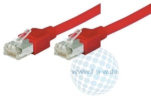 Tecline 719015R Tecline Patchkabel Cat. 5e, S/UTP, hochflexibel, rot, 1,5 m