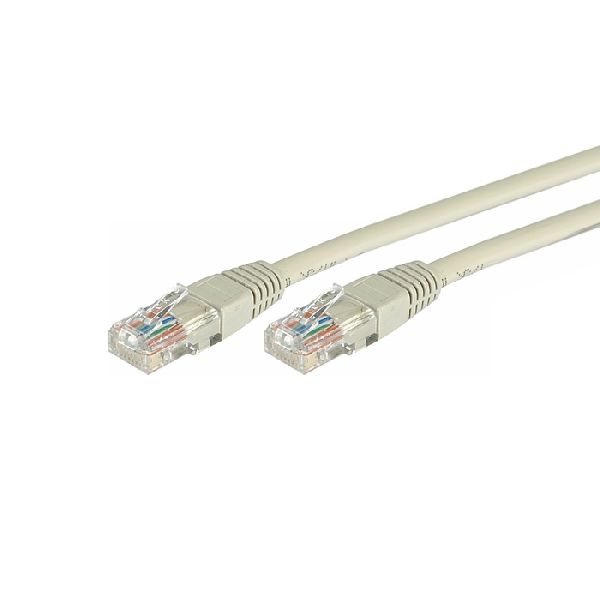 Exertis Connect 857200 Patchkabel Cat.5e, U/UTP, grau, 0,50 m