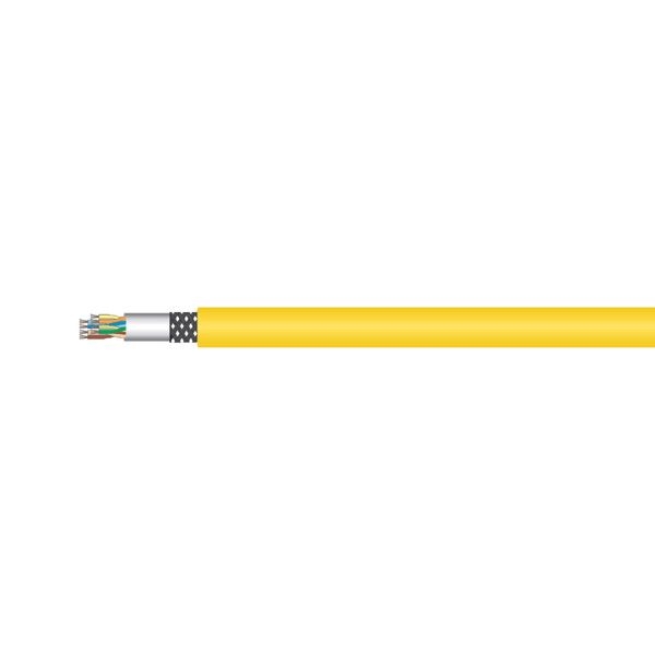 Draka 60015968 Draka Patchkabel UC300 HS26, Cat. 5e, SF/UTP, halogenfrei, gelb, 1000 m Einwegtrommel