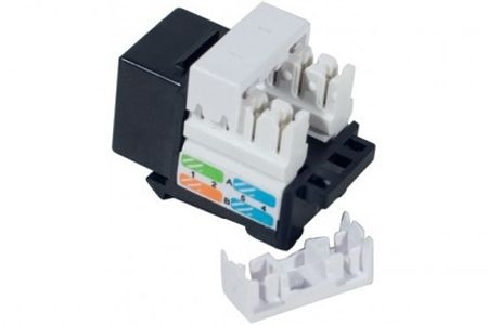 Exertis Connect 272850 Anschlussbuchse RJ45, Cat.5e, kurzes Keystone-Format, schwarz