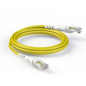 Patchsee TPC-SY-U/2 Patchsee ThePATCHCORD RJ45 Patchkabel Cat. 6A, U/UTP, extra dünn, gelb, 0,6 m