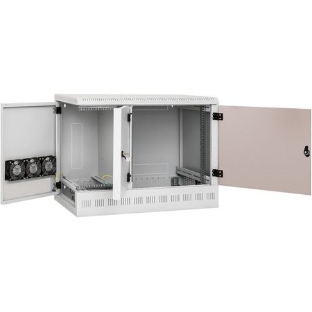 Triton RFA-12-A95-CAX-A14 Triton 19" Wandgehäuse mit drei Einbauabschnitten: 12HE + 6HE mit Einbautiefe 460mm + 4HE mit Einbautiefe 840mm