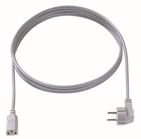 Bachmann 356906 Bachmann Kaltgerätekabel, Schutzkontaktstecker an C13 Buchse, 0,75 m, grau