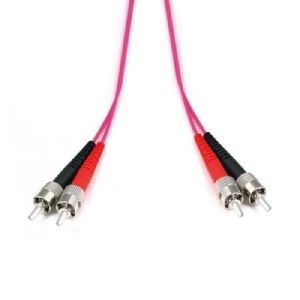 Ekivalan COZOM4STST 10,00 Ekivalan LWL Patchkabel 50/125 µm, OM4-Faser, 2x ST Stecker/2x ST Stecker, erikaviolett, 10,0 m UPC Schliff