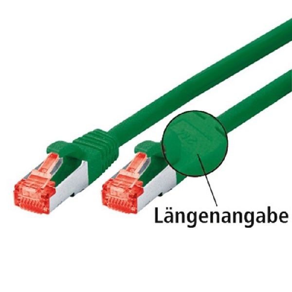 Exertis Connect 996729 Patchkabel Cat. 5e, SF/UTP, mit Rastnasenschutz, grün, 2,0 m