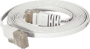S-Conn 75720-SLW High Quality Flachband Patchkabel Cat. 6, U/UTP, weiß, 10,0 m