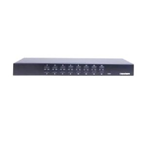 Dexlan 66410 Dexlan USB- PS/2 KVM Switch, 16-port, mit OSD Menue, IP-ready