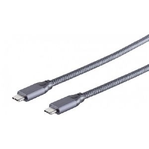 shiverpeaks BS13-47040 shiverpeaks USB 3.2 Gen. 2x2 Kabel, 100 Watt, USB St. C / St. C, Geflecht, 3,0 m