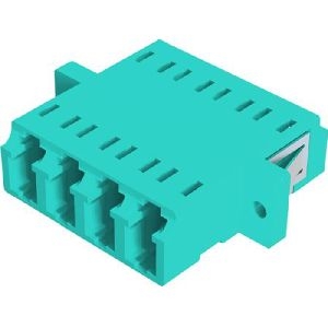 Exertis Connect 996744 LWL Kupplung LC/LC, 4-fach, Multimode OM4, Kunststoff-Gehäuse mit Keramik-Ferrule, erikaviolett