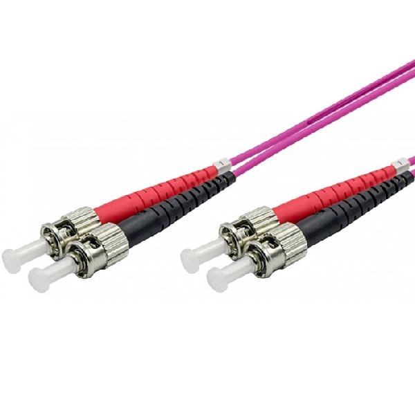 Ekivalan COZOM4STST2SE0100A Ekivalan LWL Duplex Patchkabel OM4, 50/125 µm, ST/ST, erikaviolett, 10,0 m
