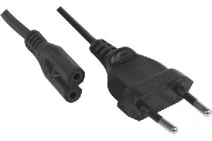 Exertis Connect 808312 Netzanschlusskabel, Eurostecker an Euro 8 Buchse, schwarz, 5,0 m