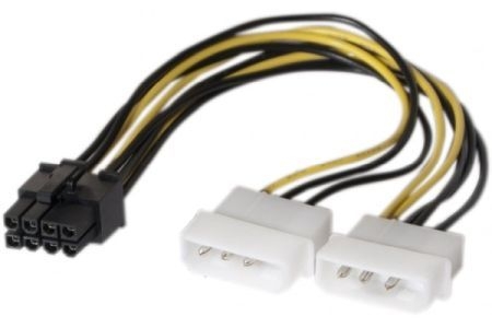 Exertis Connect 146693 Stromadapter für PCI Express-Karte 2x Molex auf 8pin