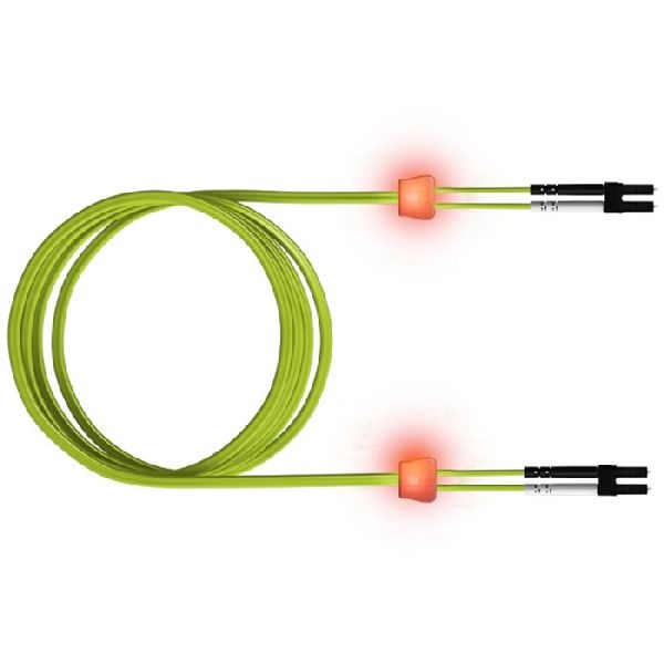 EasyLan LSD52200010 EasyLan LWL Duplex LED-Patchkabel OM5, 50/125 µm, LC/LC, limettengrün, 1,0 m