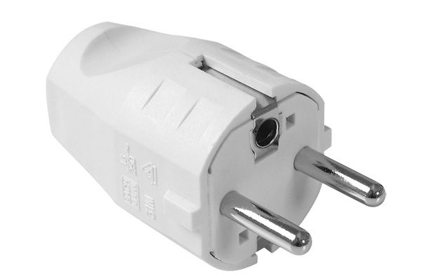 Bachmann 910200 Bachmann Schutzkontakt-Stecker, weiß