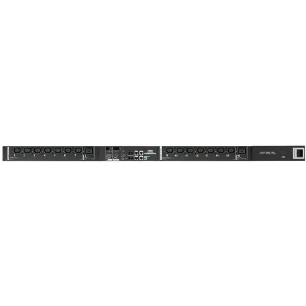 Aten PE8216G-AX-G ATEN schalt- und messbare PDU PE8216G-AX-G, 1-phasig, 16 A, 2x C19, 14x C13, schwarz