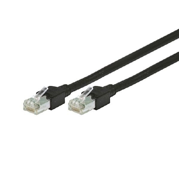 Tecline 71900S Tecline Patchkabel Cat. 5e, S/UTP, hochflexibel, schwarz, 0,5 m